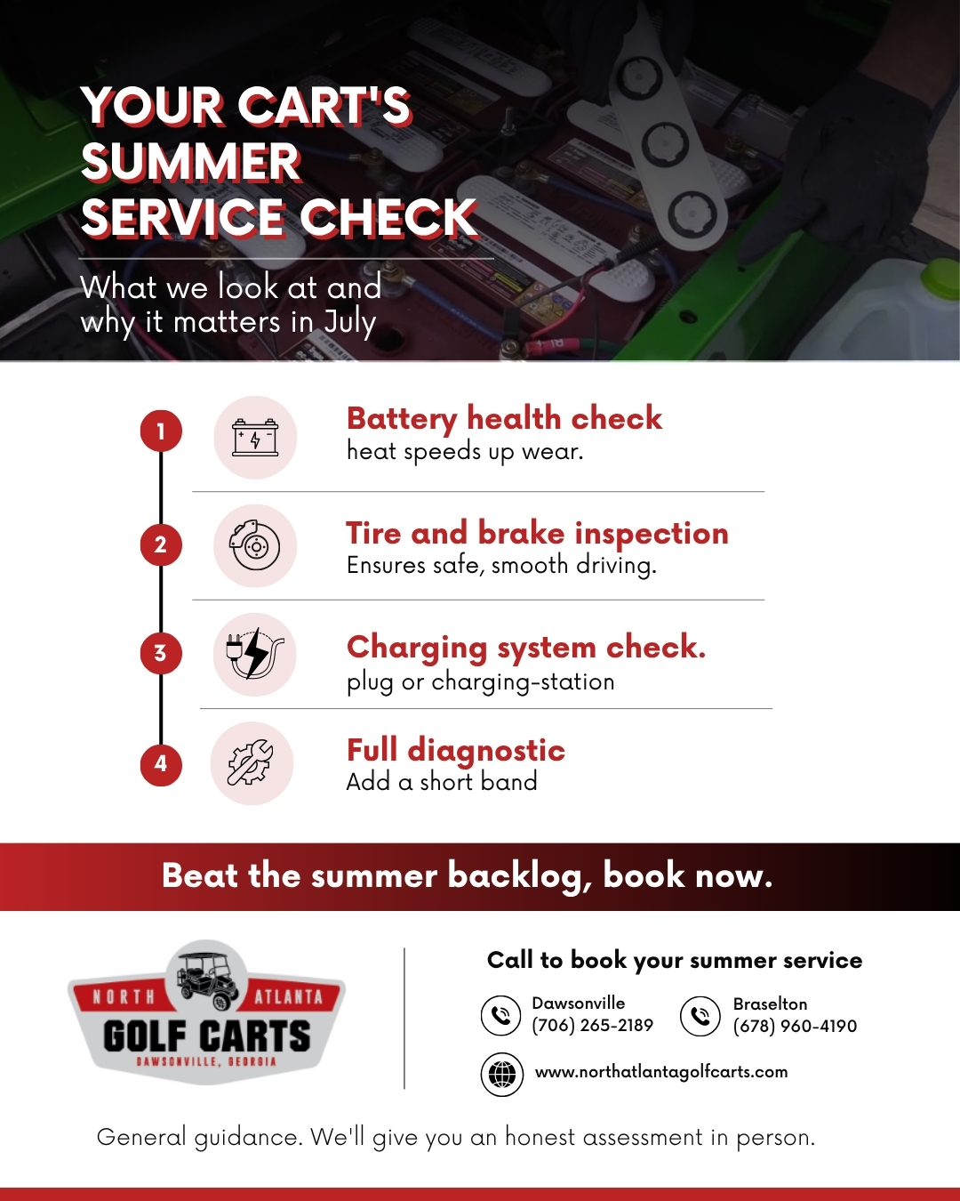 golf cart maintenance in Dawsonville